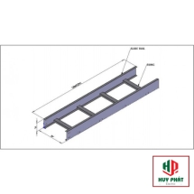 Thang cáp 200 x 100 x 1T